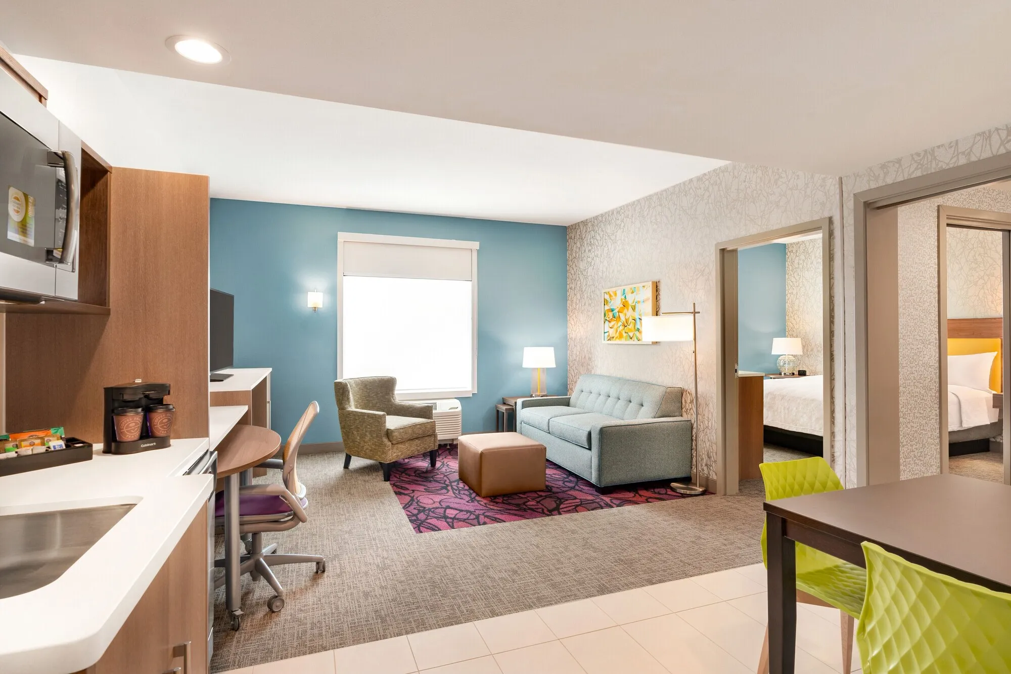Home 2 By Hilton luxury modern mdf hotel bedroom furniture for sale