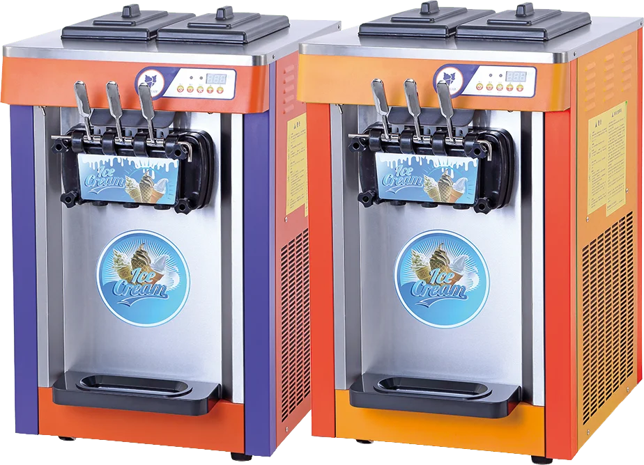Industrial mini table top soft pakistan used bangladesh soya commercial soft ice cream machine china prices in uae with 3 flavor