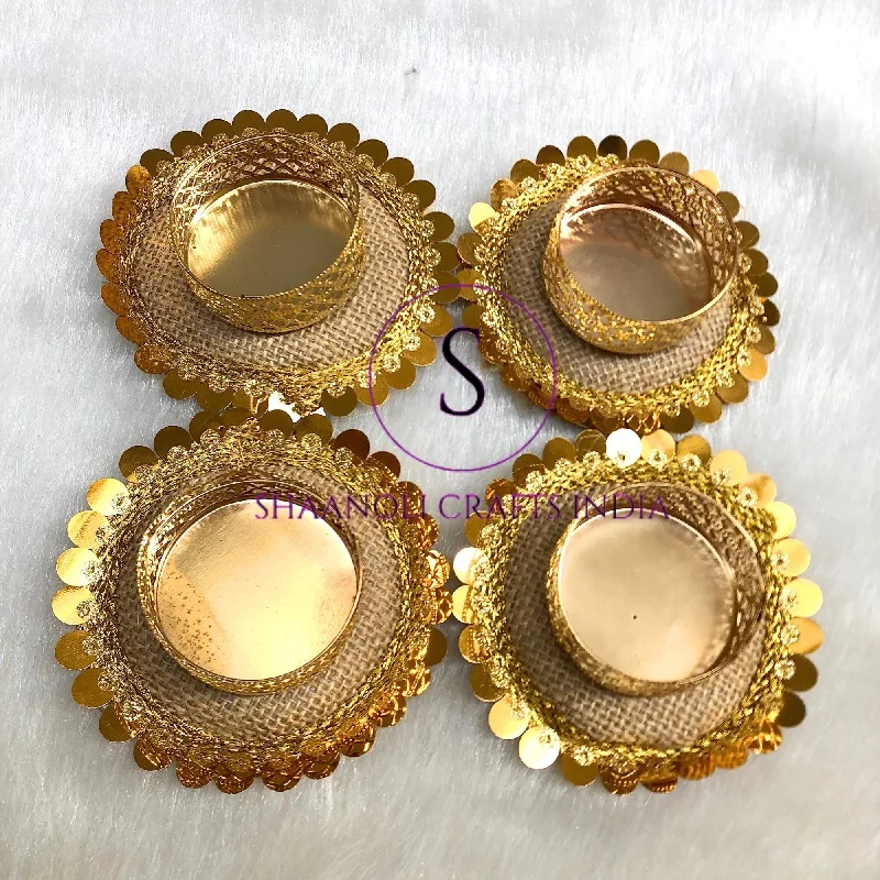 Handmade Jute Tea Light Holder Diwali Diyas Home Decor Christmas Decoration Table Top Wedding Gift Candle Holder Designer Candle