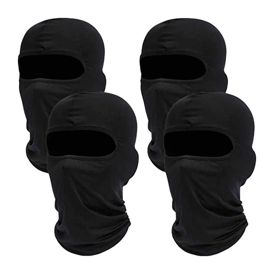 Wholesale Custom Printed Logo Spandex Designer Black Polyester One Hole Full Face Cover Winter Motorcycle Men Ski Balaclava Mask