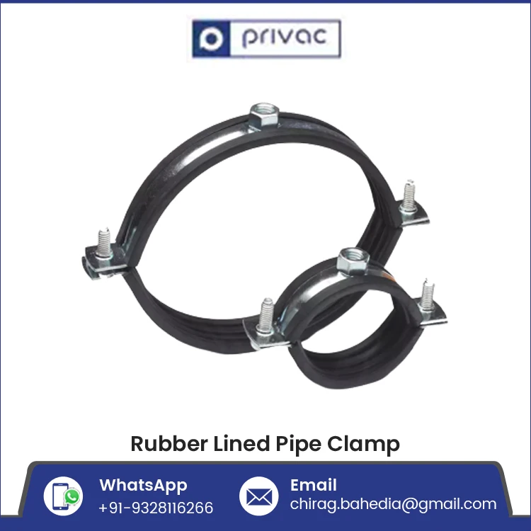 Pipe Support Rubber Lined Split Clamp