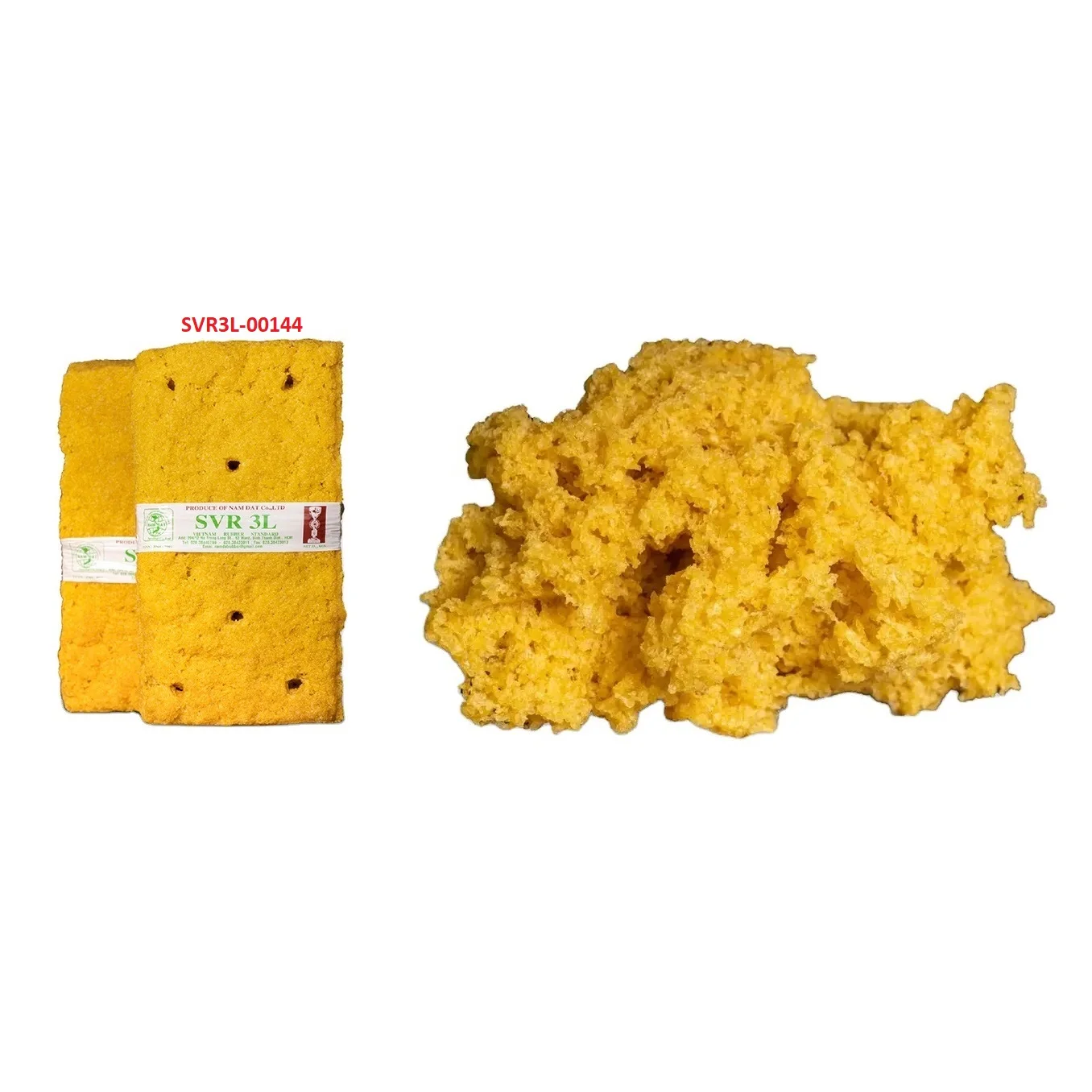 SVR3L - 00144 - Quality New Vietnam 670 mm Length Raw Yellow SVR 3L (TSR 3L) Rubber Standard Industrial Natural Material