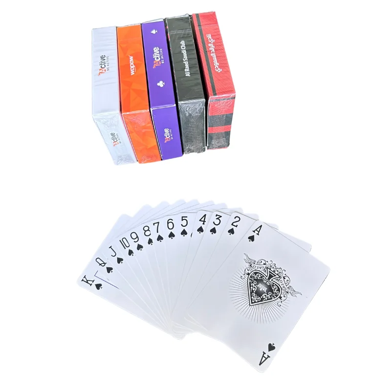 high quality sale plastic coated playing card Saudi poker waterproof PVC kuwait plastic playing cards
