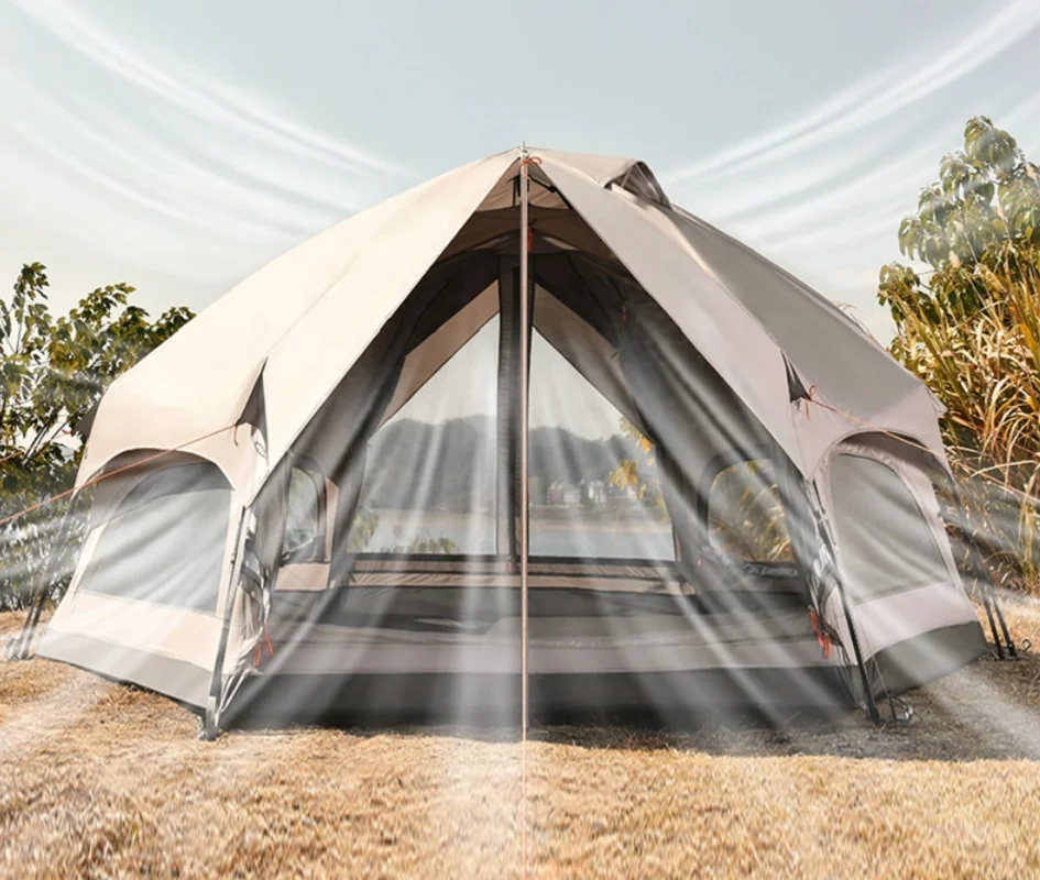 Waterproof Glamping Tent Big Capacity Mushroom Camping Tent