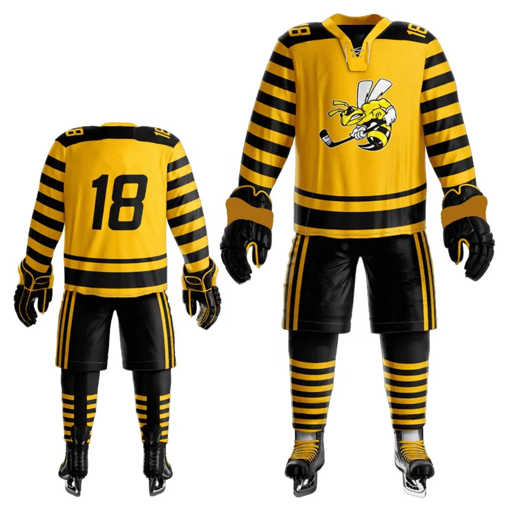 Customized Manufacturers Wholesale Star Hockey Skates Ice Skating Hockey  For  Adult uniforms high quality