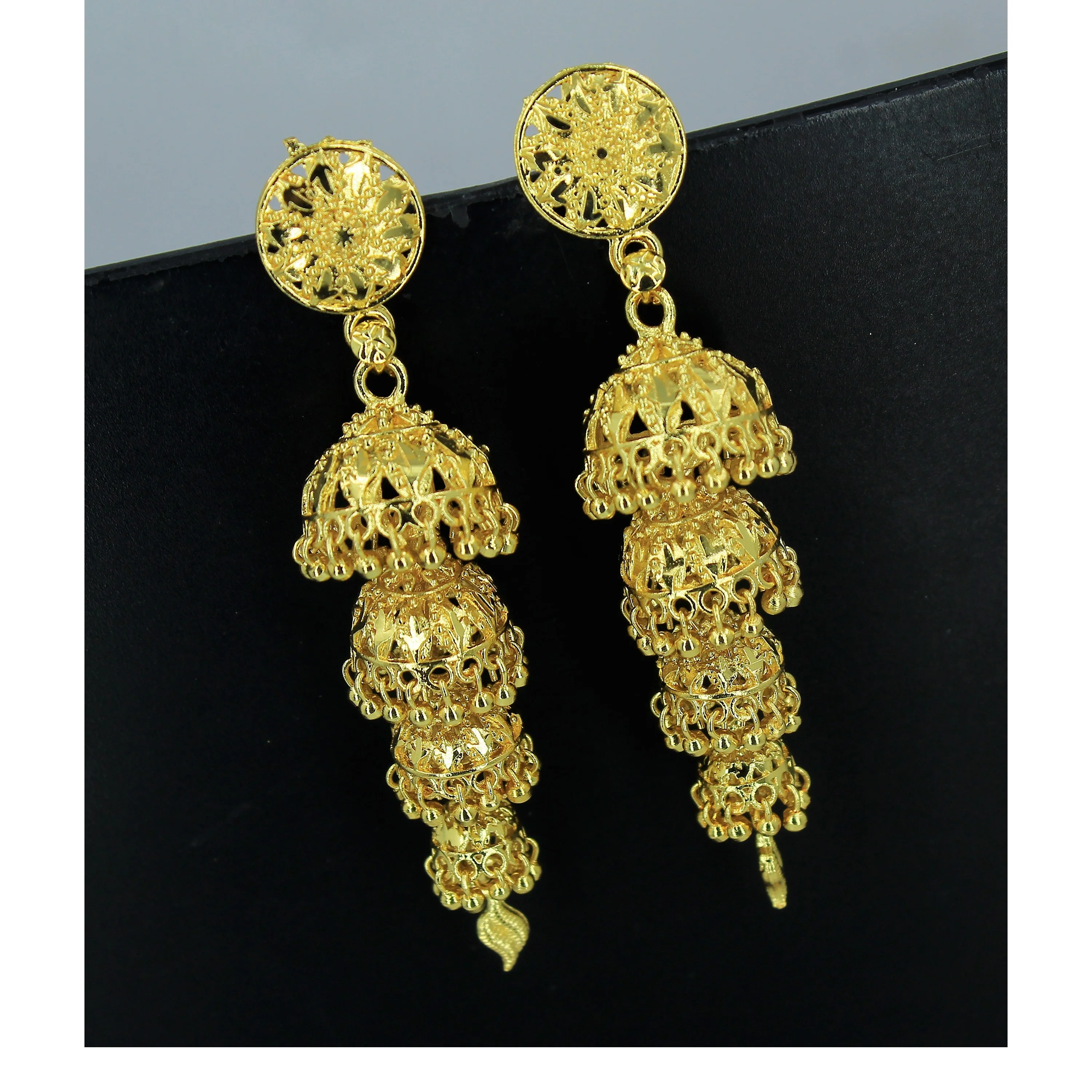 earrings gold plated designer saudi dubai indian jewelry set earrings artificial new design earrings for women