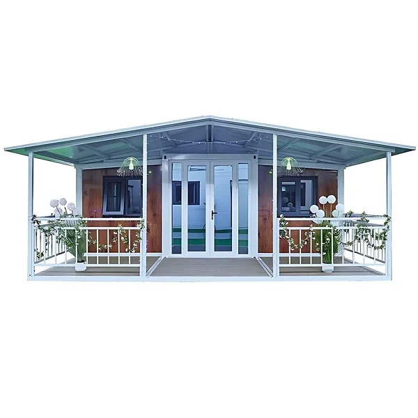 20ft 40ft Luxury Australia 3-in-1 Folding Mobile Home 2 Bedrooms 1 Bathroom Expandable Prefab Steel Container House for Shop Use