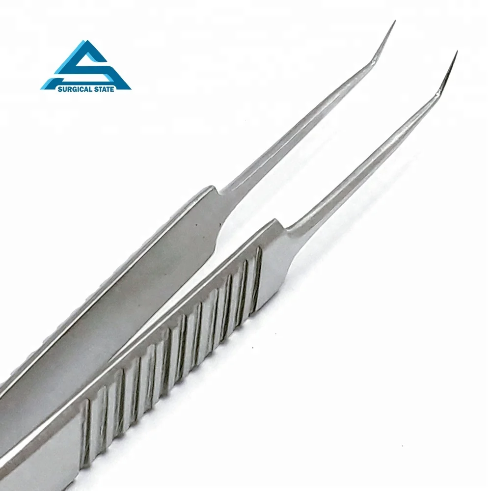 manufacturer Stainless steel microscopic ligation forceps, toothed forceps, straight platform-straight