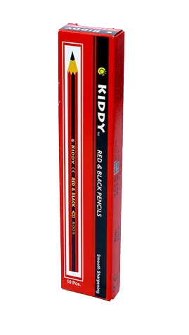 Buy Kiddy Red Black Pencils with Extra Dark Black & Red Pencils For Writing & Designing Making Uses Low Prices