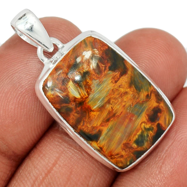 Vintage Charm Crystal Jewelry New Style Hot Selling Pietersite Silver Jewellery Wholesale Small Stone Necklace