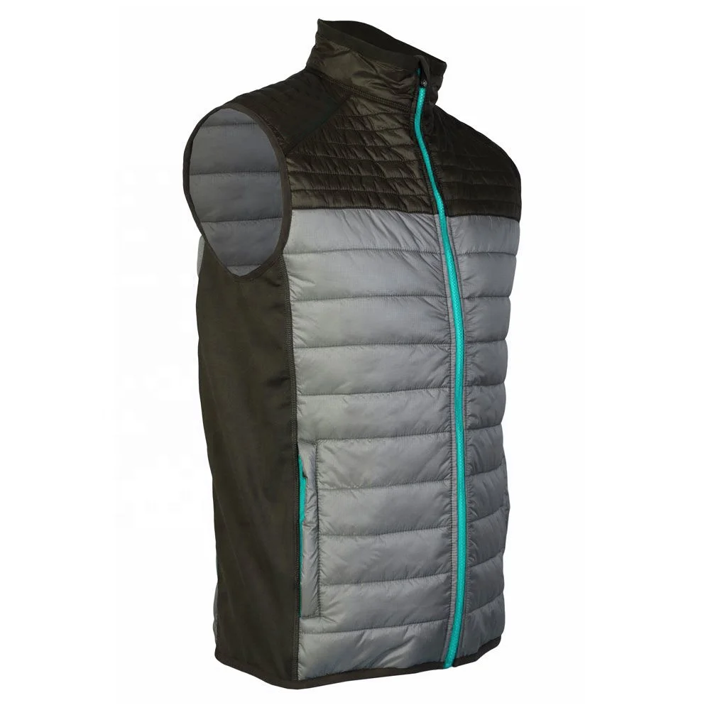 OEM Winter Vest Jacket Waterproof Bodywarmer Sleeveless Padded Warm Filling down Puffer Light Weight Quilted Puffy Vest