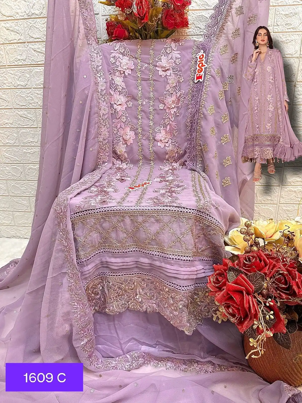 New Designer Indian Pakistani Salwar Kameez Suit Traditional Cotton Embroidery Work Dress Straight Cut Dress Style