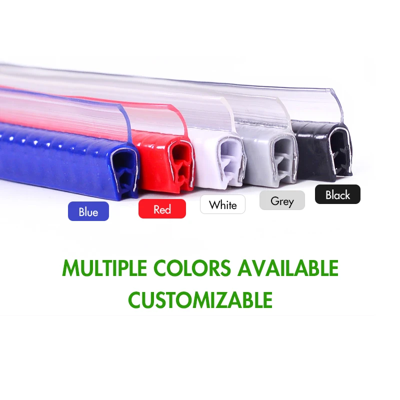 U-shaped edge strip car door seal dust-proof decorative strip sound insulation noise reduction rubber anti-scratch seal strip
