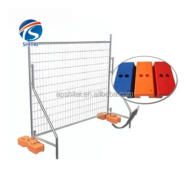 Australia construction temporary fence portable movable fence security silver galvanized australia temporary fence for sale