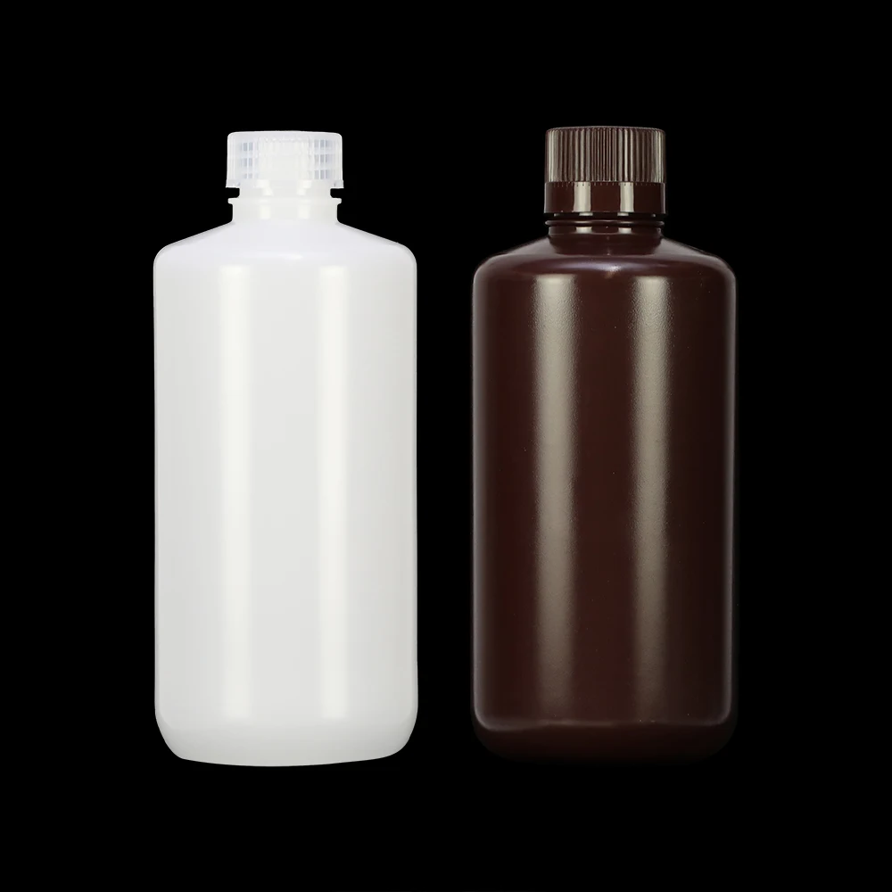 500 ML Plastikflaschen Suppliers Lab Plastic 500ML Transparent Natural HDPE PP Plastic Reagent Bottle
