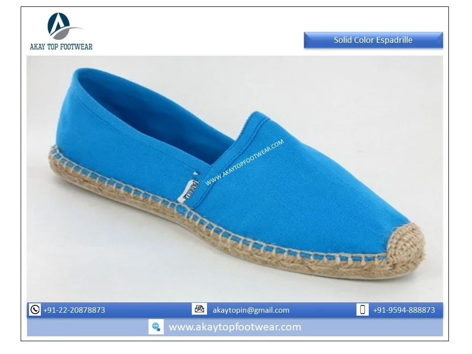 Durable Light Weighted Comfortable Summer Style Espadrille from Indian Supplier Assured Quality Fashion Trend Jute Espadrilles