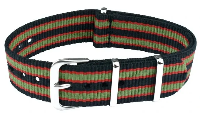 Nylon Straps N20 20mm Sport Smart Watch Brown Red Water Resistant Wristband Breathable Feature Compatible 18 22 mm 45mm