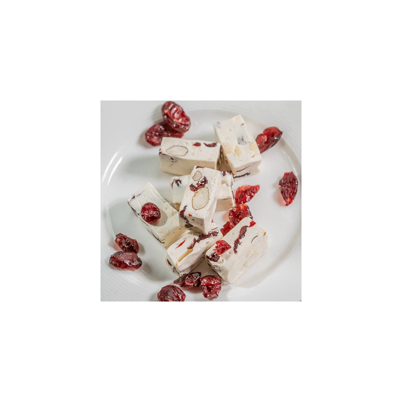 Good Quality Mandorlato Chewy Cranberry Nougat Gummy Snack Biscuit Honey Nut Milk Candy