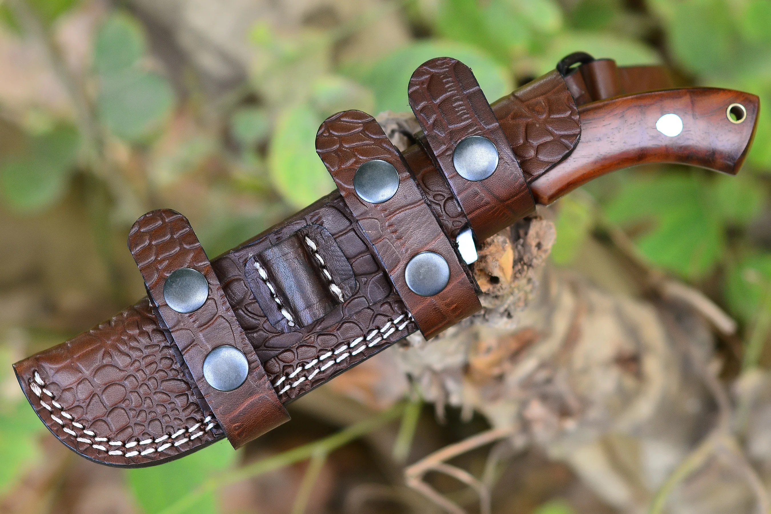 Custom Handmade  Leather Knife Horizontal sheath