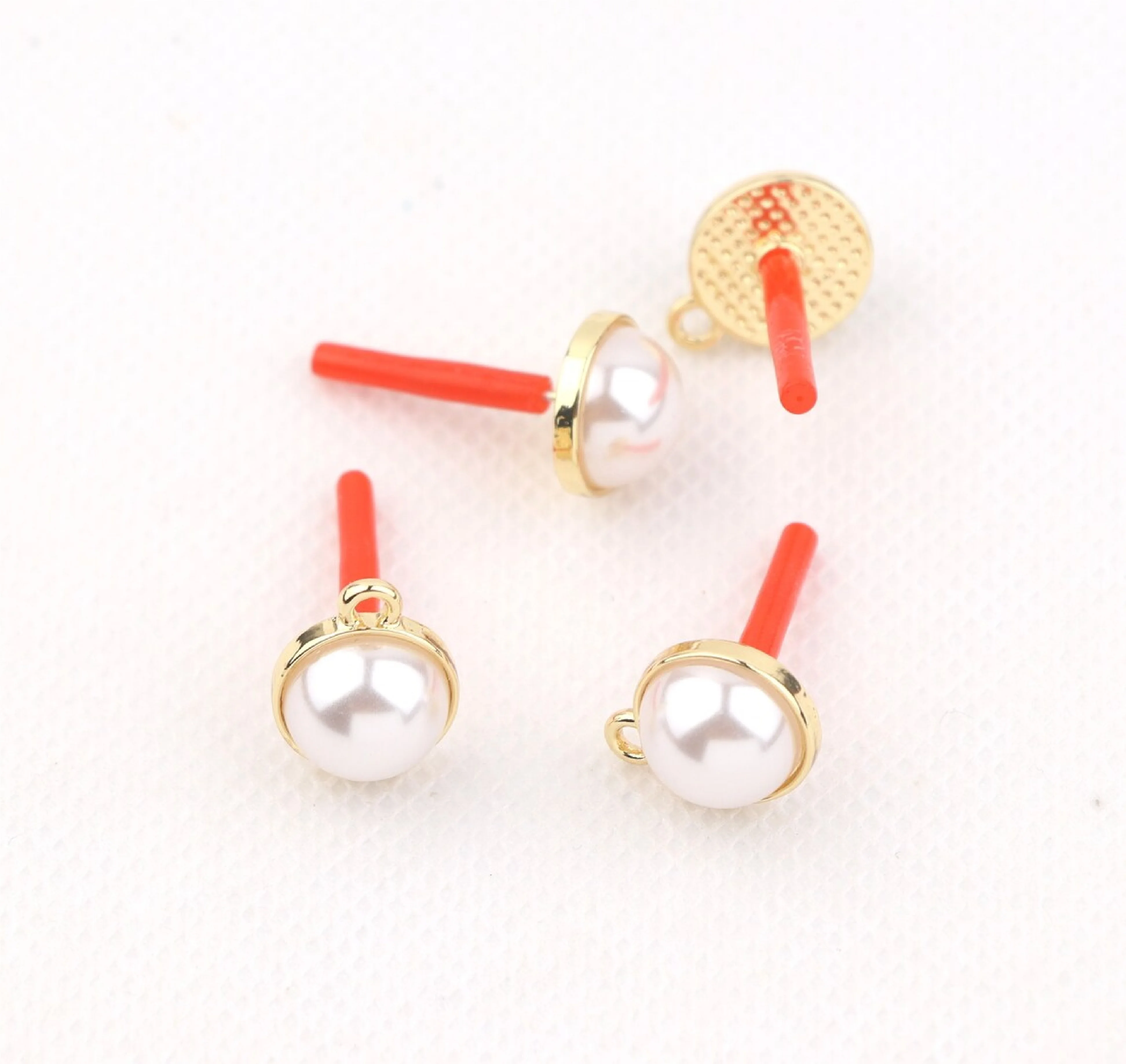 Hot 925 Sterling Silver Base Fashion Pearl Tray For DIY Pendant & Earring Blank Jewelry Making Finding Components charm