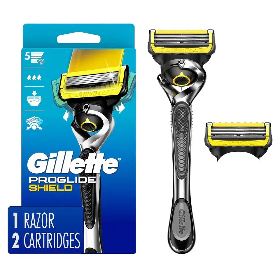 Gillette ProGlide Мужская ручка бритвы + 2 лезвия заправки многоцветные