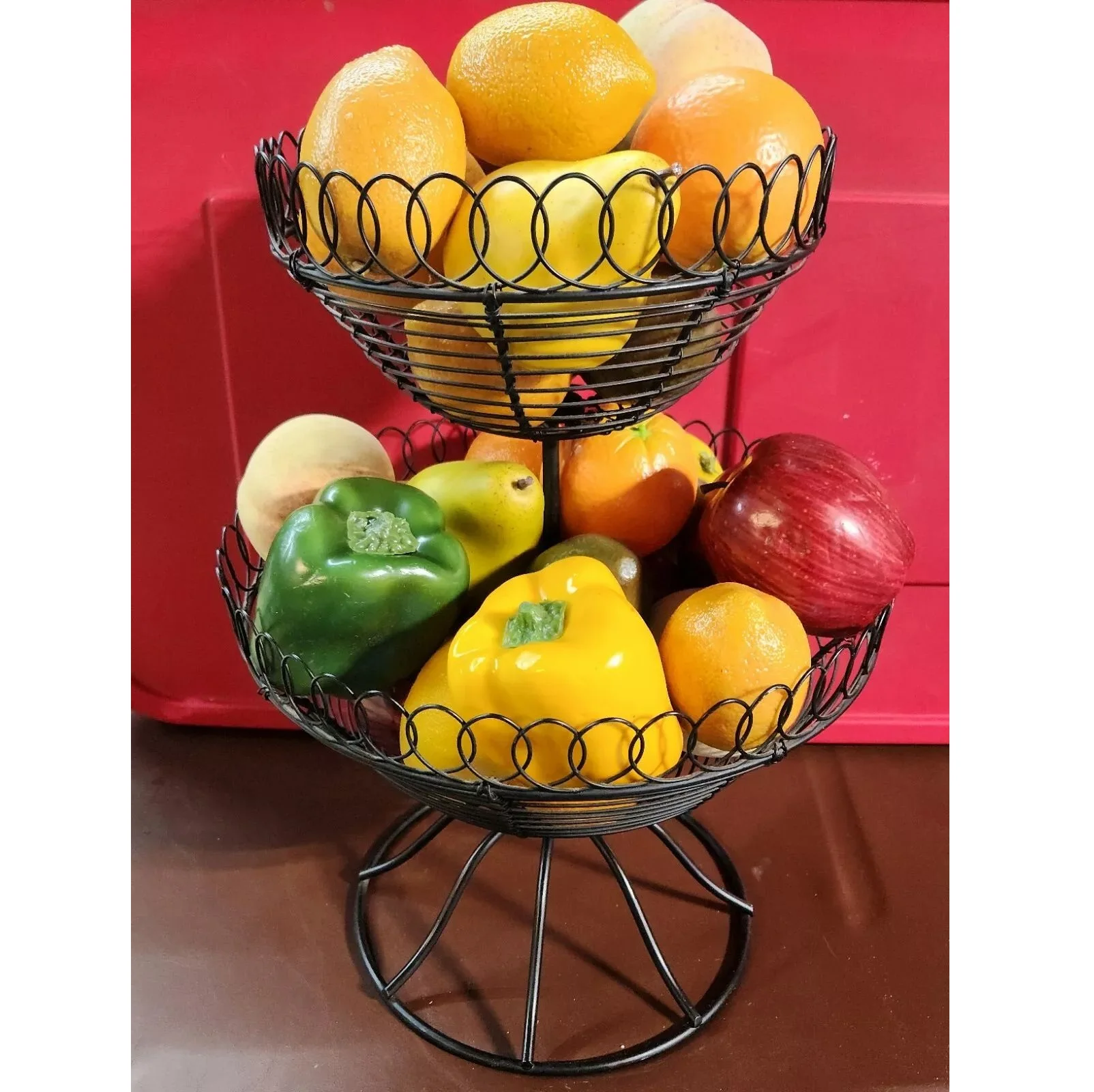 New Arrival Kitchenware Decoration Fruit vegetable Organizer Display Basket Decor