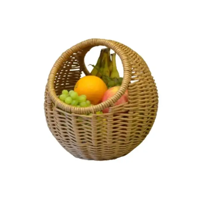 Wholesale handwicker rattan basket for storing fruits and vegetables Thanksgivings Holiday party decoration made in Vietnam