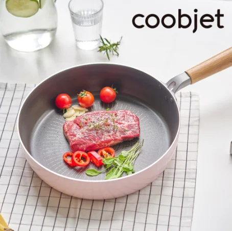 [JINIPAN]KOTRA cookware IH Fry Pan 28 Tri Ply Bonded Fry Pan with Lid Conical Shape Stainless Steel Space Cover