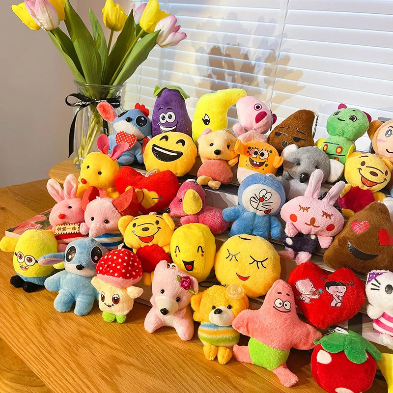 2022 Creative custom10cm plush doll animal claw machine doll wedding gift stuffed animal toy for crane machine