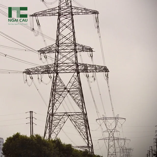 120-500 KV PowerLine Electrical Transmission Steel Tower With Customized Attached Equipment For Outdoor steel structure