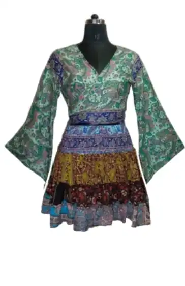 INDIAN TOP MANUFACTURER OF NEW SAREE BOHO CLOTHING READY TO SHIP BOHO CLOTHING NEW SAREE GARMENT FASHION