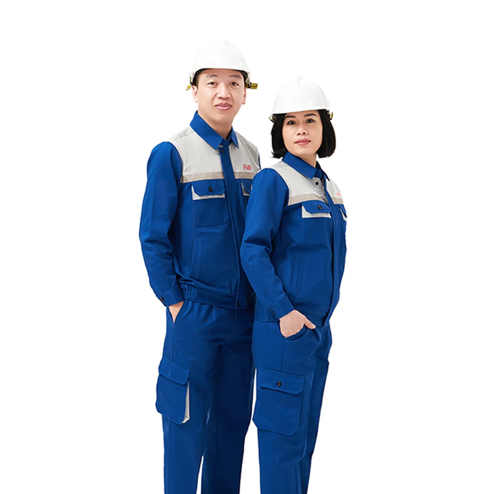 Cheap Price Workwear High Quality Uniform Protective Coverall Suit Soft and Very Comfortable Fabric Custom Design Sample Logo