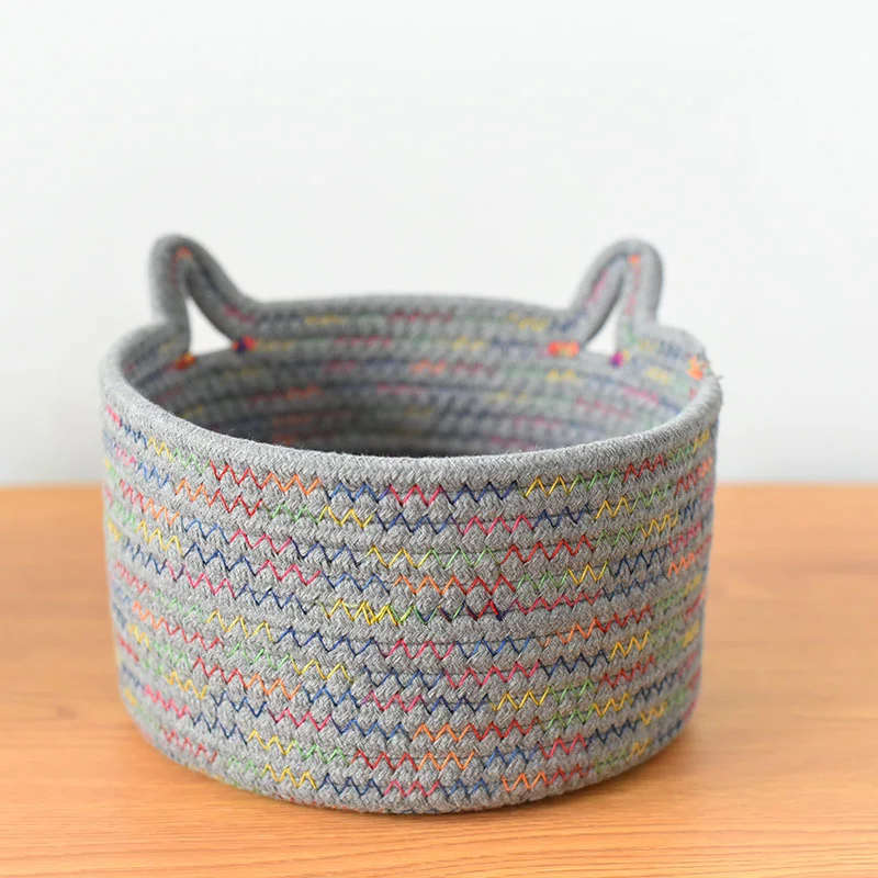 Hot Sale Favourable Price Modern Toy Fruit Cotton Eco Friendly Woven Storage Basket