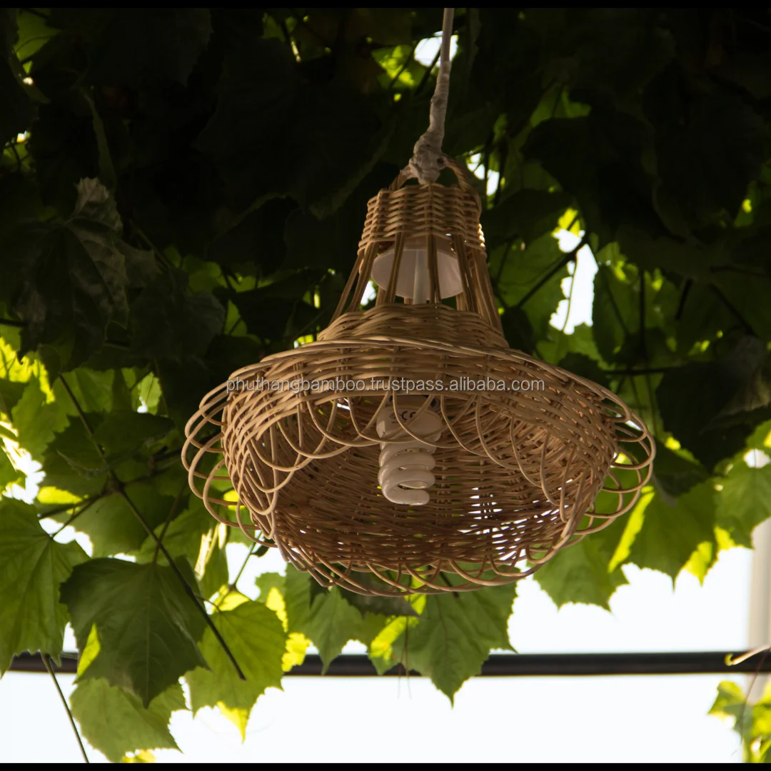 Lamp cover & shades Netting Pedant light rattan latern handmade latern decorative vintage OEM service Vietnam Manufacturer