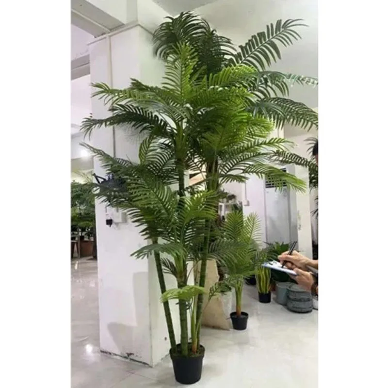 High Quality 160CM Fak_e Artificial Hawaii Palm Tree Kwai Plant Interior Decoration