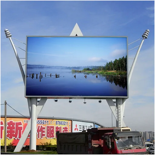 High Resolution Easy Installation Advertising Billboards Front Access Maintenance Outdoor LED Screen