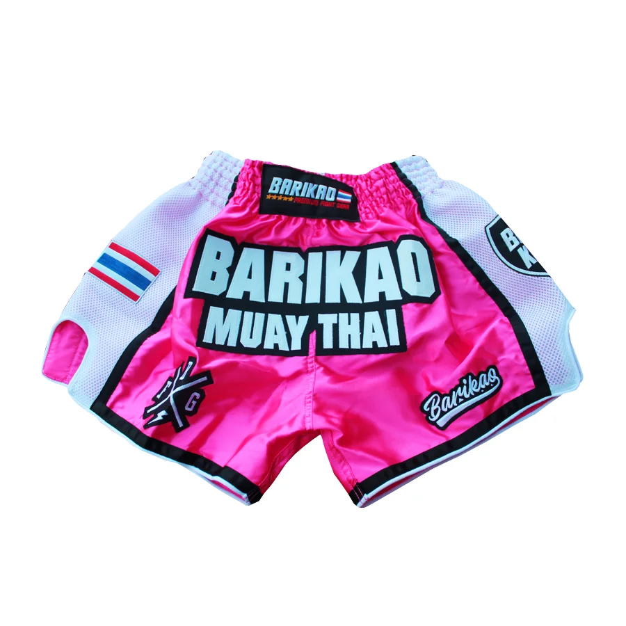 2022 Any Brand logo Satin Muay Thai Custom Boxing Shorts for Men and Women