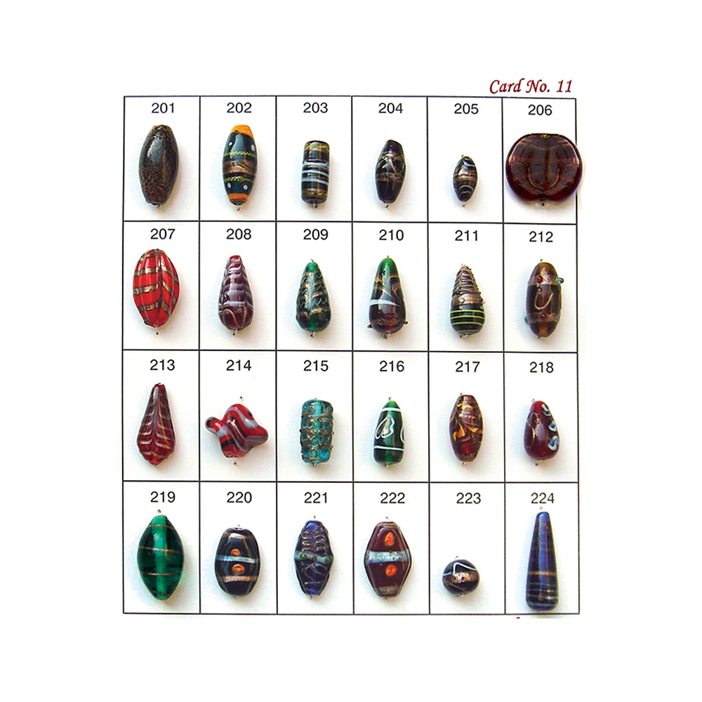 Best Quality Cone Shape Multicolor Glass Beads for Jewelry Making Available in Affordable Price