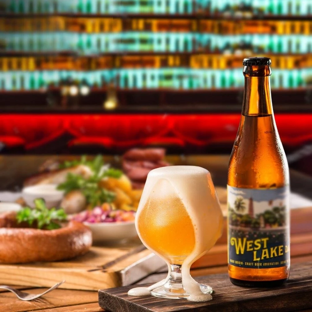 Craft Beer West Lake Wheat Fast Delivery Best Chilled Glass Bottle Ready To Drink From Vietnam Manufacturer