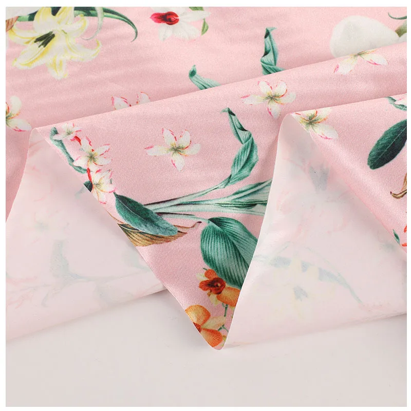 wholesale english tencel white liquid silk ruban 100%polyester digital printed dsatin fabric ribbons with embossed logo for bedd