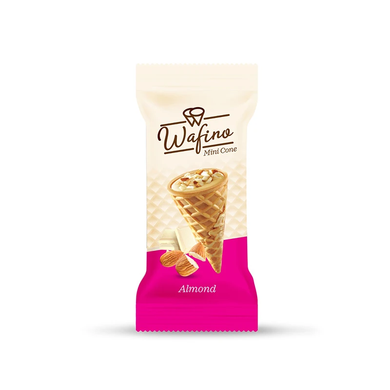 Top Selling Candy Chocolate Premium Hazelnut Halal Kosher Cone Chocolate Biscuits for Bite Sized Chocolate Almond Wholesale
