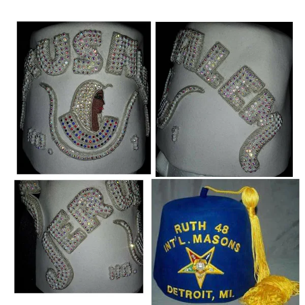 Shriner Fez hat JERUSALEM BEST Jewel ed Kader Shriners Fez Hat Sword & Star Customised We also have visited your my website all