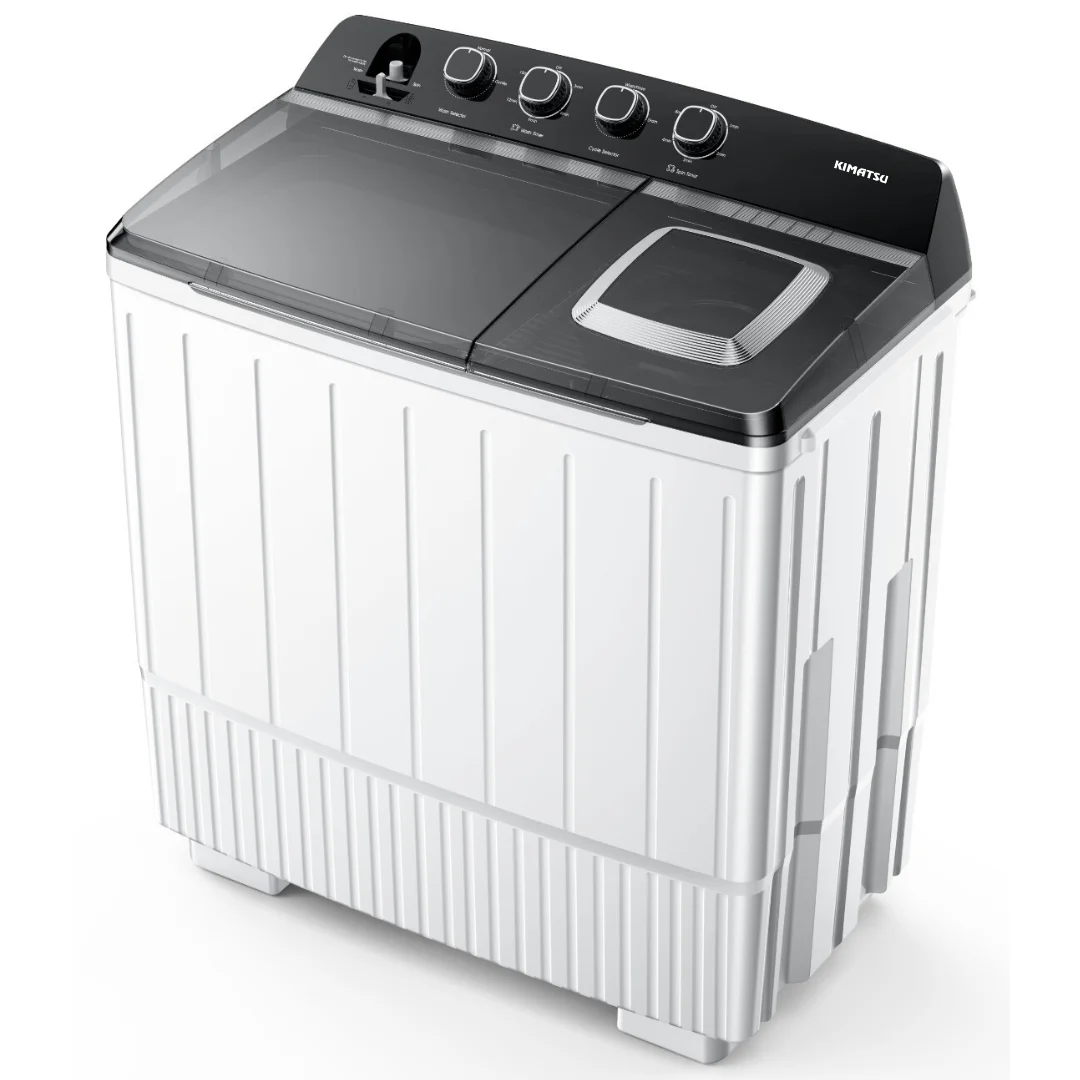 10kg Glass Model High Quality Trendy twin tub Automatic Washing Machine Top Loading Electric for Households and Hotels