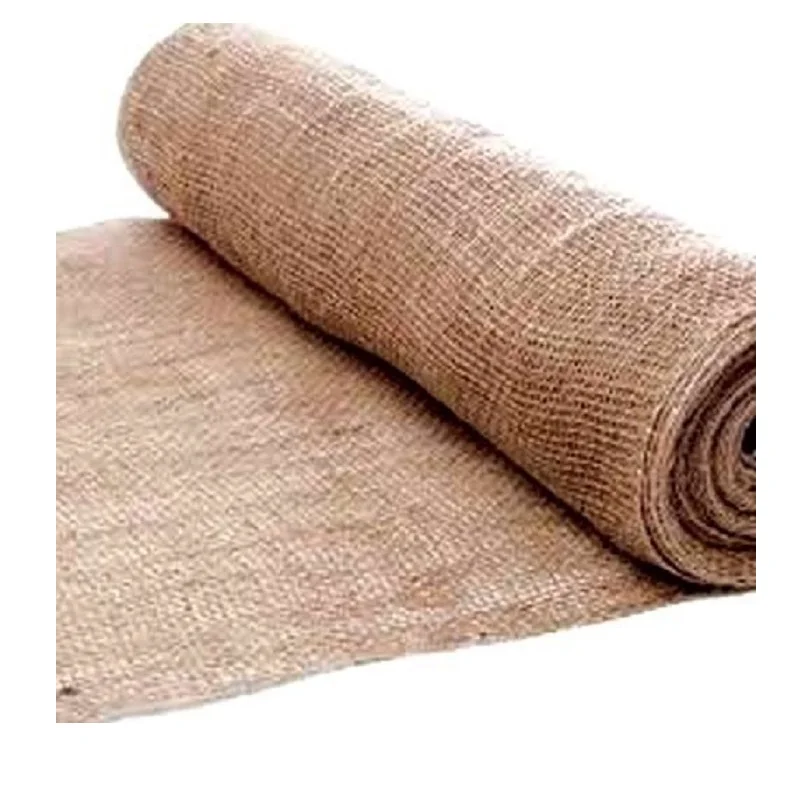 Natural Jute Color Burlap Hessian Cloth for Construction Bag Cover Outdoor Crafts Fabric Eco-friendly Wholesale jute sack Cloths