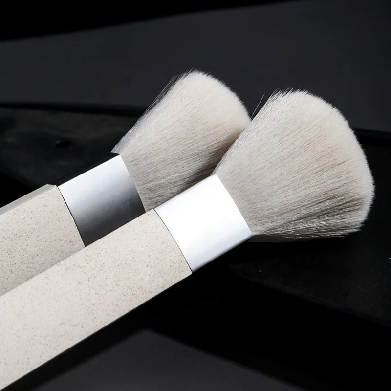 Eco-friendly Brush Beauty Tools Eyebrow Foundation Brush Wheat Straw 5pcs makeup brushes with PU bag