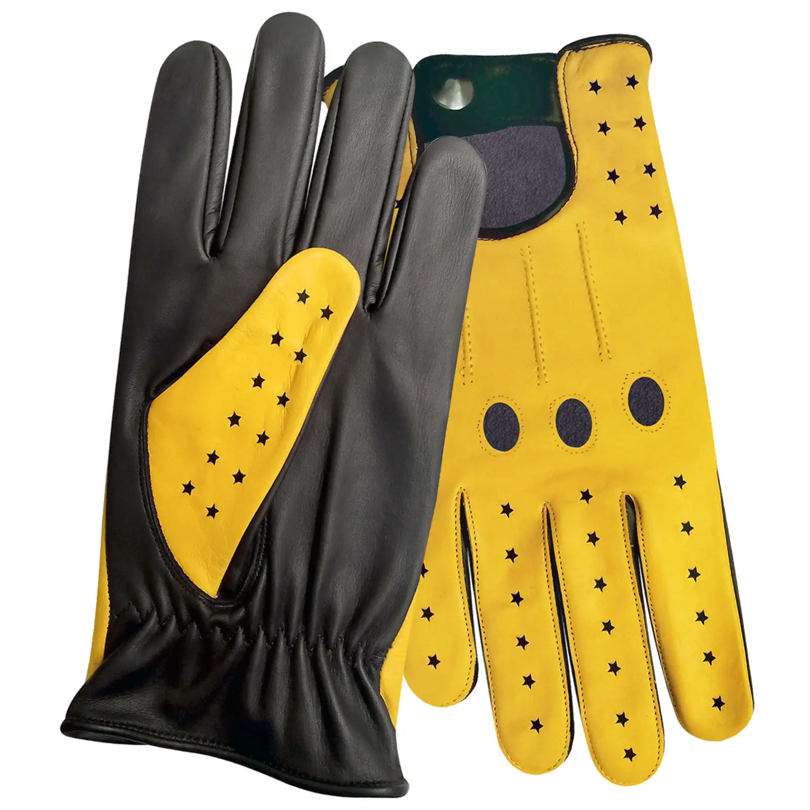 Мужские кожаные перчатки для вождения