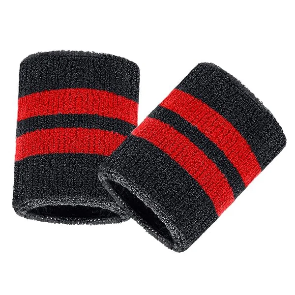 Custom Cross Fit sweatbands Sweat bands with logo cotton/nylon sport wrist band Wrist guards for Women and men