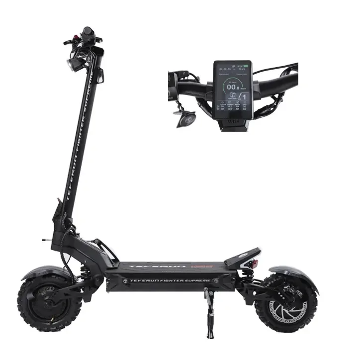 TEVERUN FIGHTER SUPRE-ME 11 electric scooter 72V 35Ah 11inch tires max 8000w 110KM/H max speed dual motor adult electric scooter