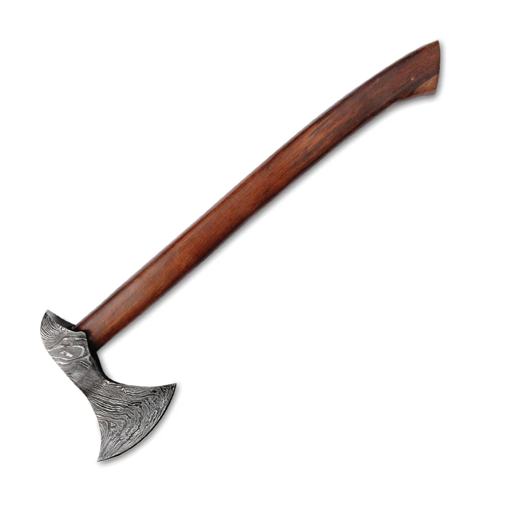Handmade  Axe,  Single Head Hand forged Axe with Dmascuss Steel, Single head Axe with Rosewood Handle