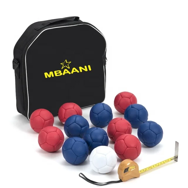 Professional Wholesale Boccia Set Bocce Balls sets in all softness with custom logo on balls and Carrying Bag